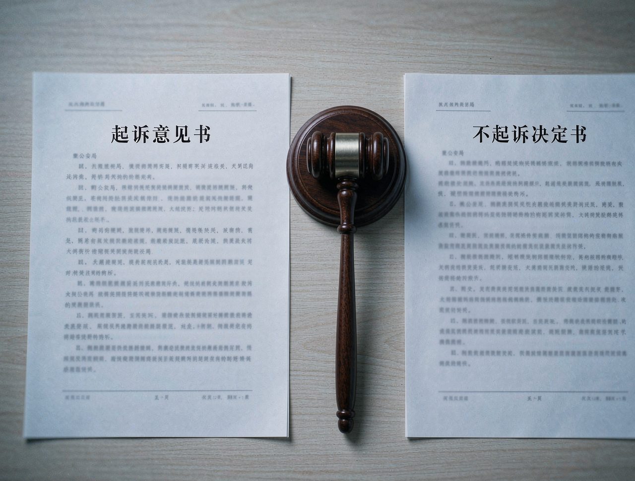 起诉意见书与不起诉决定书