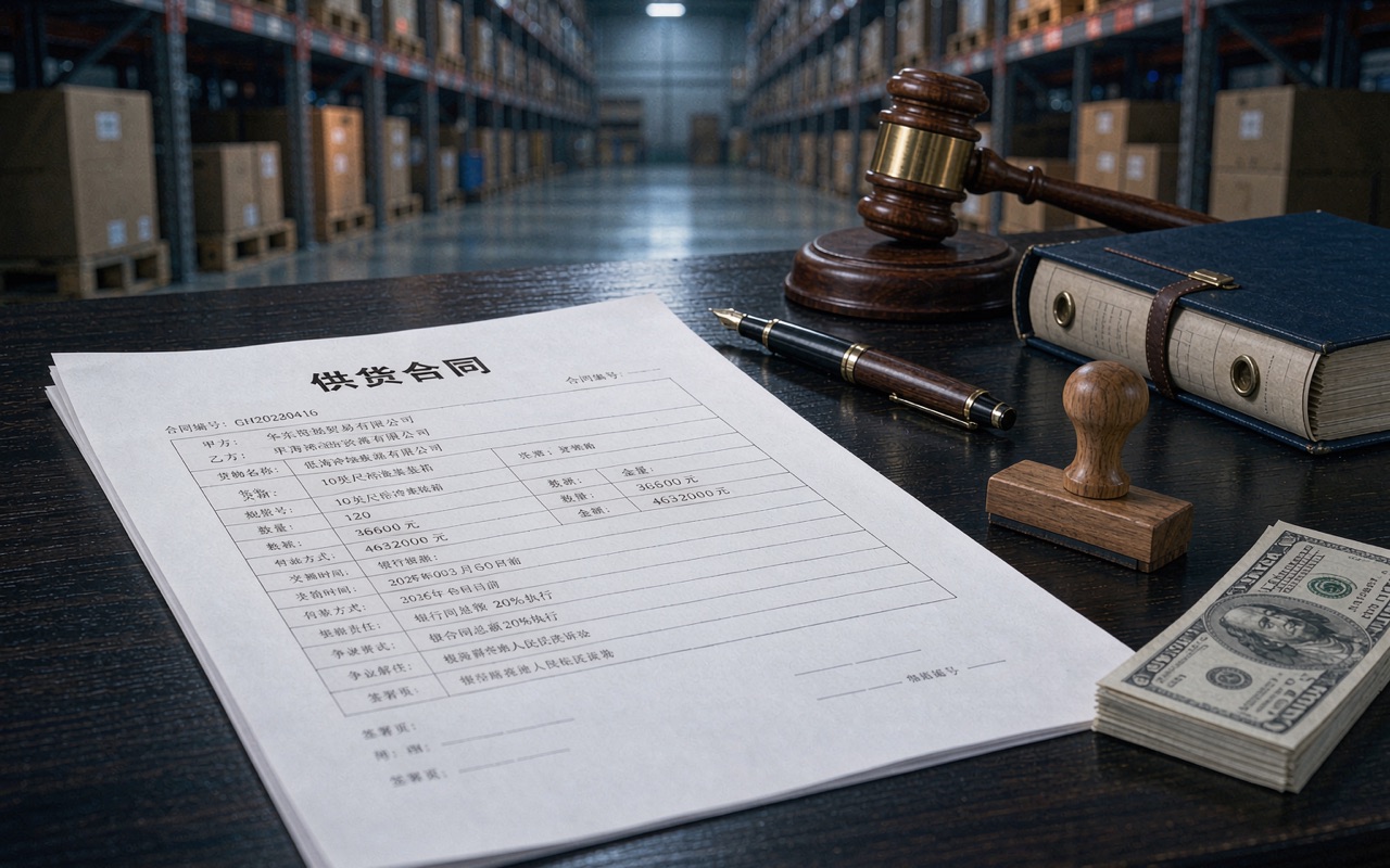 供货合同与法槌